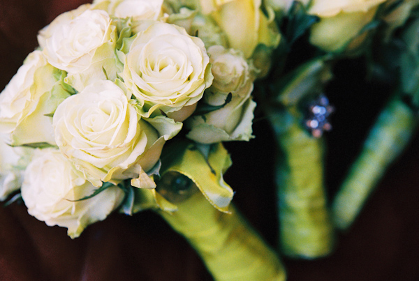 white rose wedding bouquet photo by Yvette Roman Photography